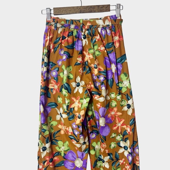 Anthropologie‎ Current Air Odette Floral Wide Leg Pants XS Boho Festival - Picture 7 of 11